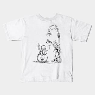 A Snowman's Gift of Hat Kids T-Shirt